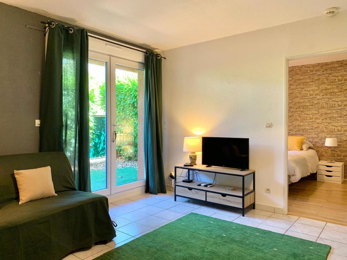 Blagnac : Appartement T2 Avec Jardin, Parking Et Climatisation Buitenkant foto